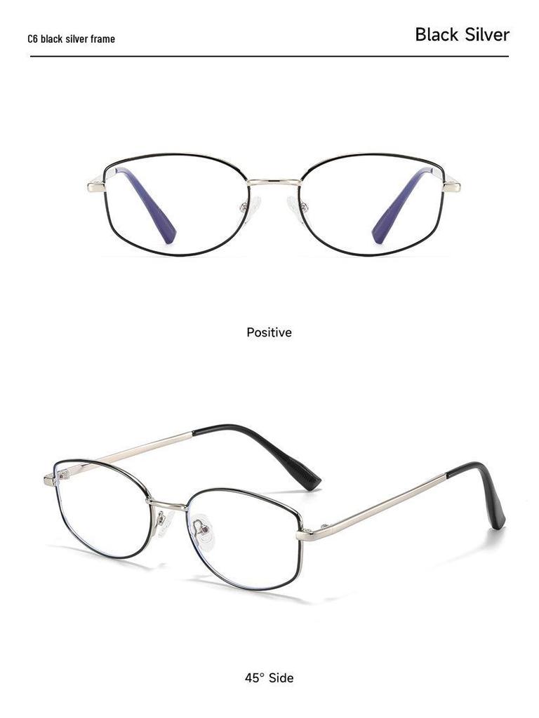 Minimalistische Golddrahtbrille im koreanischen Stil für Damen - High-End, myopiefreundlich, kleines Gestell für runde Gesichter