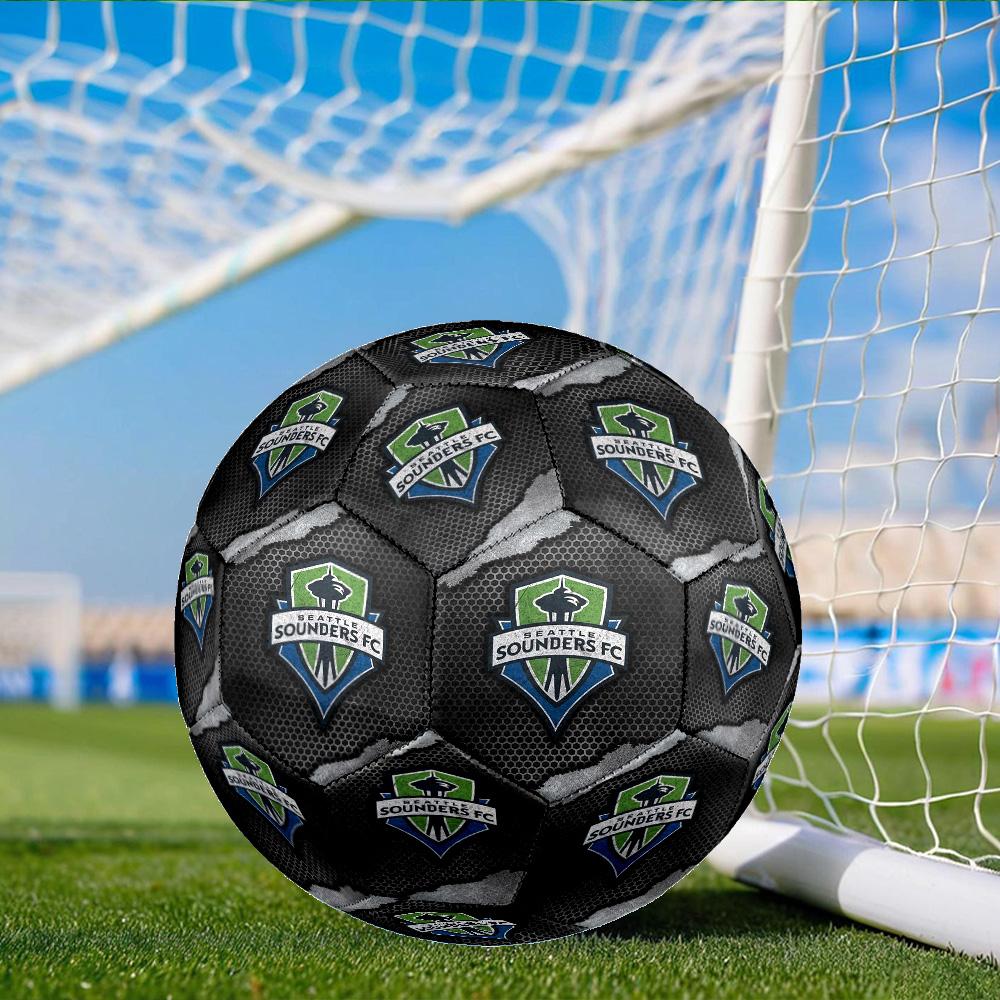 Sport Club Football Crest Printed Size 5 Soccer Balls, Anti-Slip, Protective Football, Outdoor Sport, a Unique Gift Suitable for him/her, Birthday