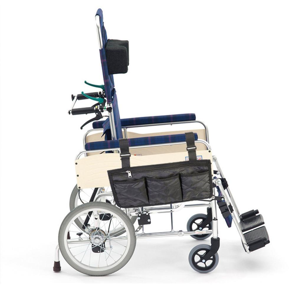 Multipocket Wheelchair Hanging Bag Portable Armrest Side Storage Bag Waterproof Wheelchair Side Pouch Easy To Attach