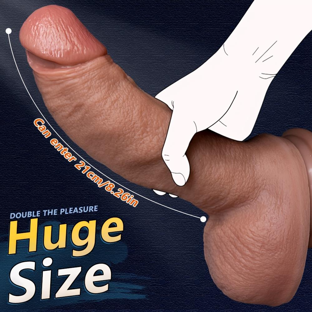 10.23 Inch Wearable Strap-On Dildo,Realistic Soft Silicone Sex Toy with Adjustable Harness,Strong Suction Cup,G-Spot & Anal Stimulator for Women