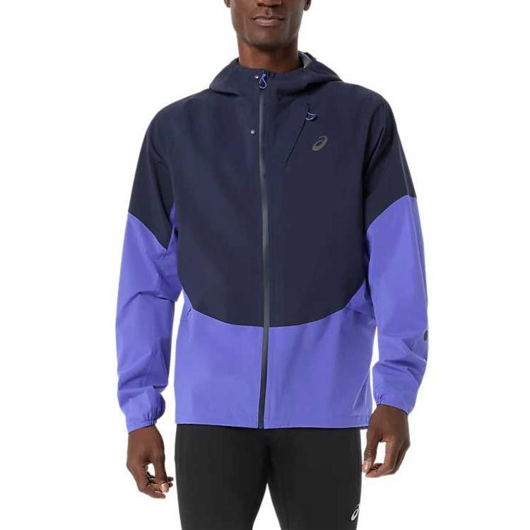 Asics Metarun Logo Hooded Zipper Waterproof Jacket Men jackets 2011D435-400 L