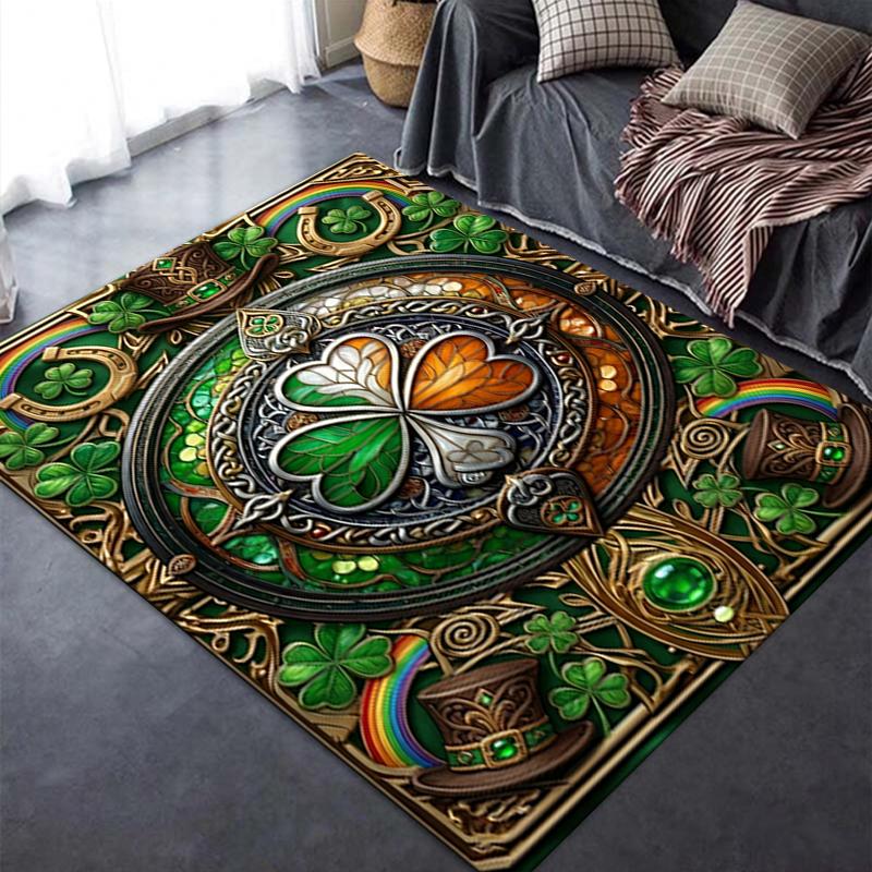 2025 New St.Patrick's Day Carpet Rug for Living Room Bedroom Home Sofa Decoration,Kids play Non-slip Floor Mat82