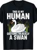 Funny Design for Men Women Toddlers Animal Swan Lover T-Shirt
