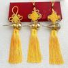 Copper Gourd and Chinese Knot Tassels Pendant Charm For Home Car Decors Amulet With Auspiciously Fengshuis Symbolism