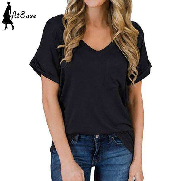 Fashion Summer Sexy T-shirt V-Neck 