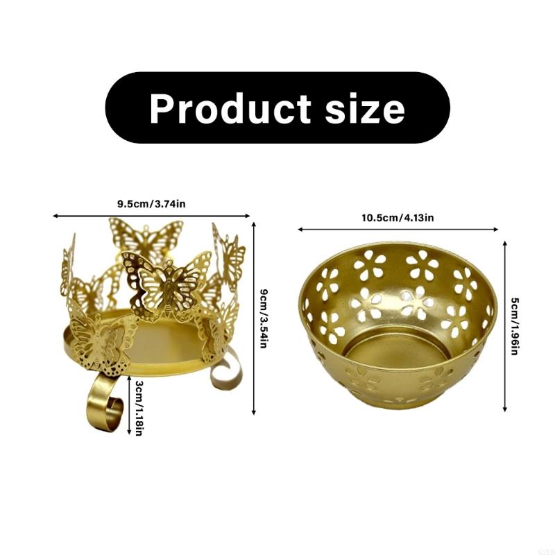 62KD Iron Holder Decorative Flower Butterfly Pattern Stand For Wedding
