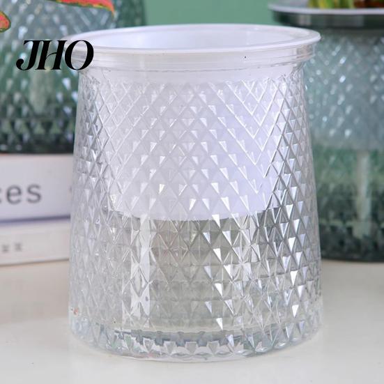 Water Saving Flower Pot Self Watering Plant Flowerpot with Drainage Holes And Transparent Succulents Reservoir Indoor Planter for Home Office