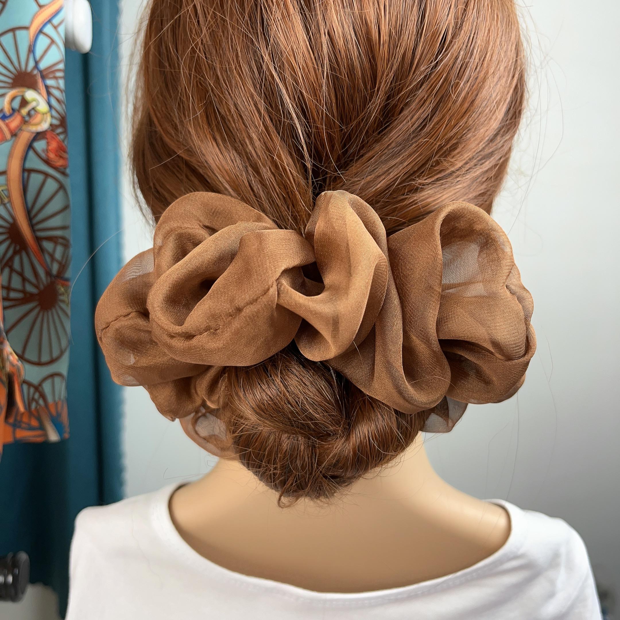 

Новые шифоновые большие резинки для волос, эластичные резинки для волос, женские, для девочек, мягкие резинки-облака для хвоста, резинки для волос, аксессуары для волос, мода