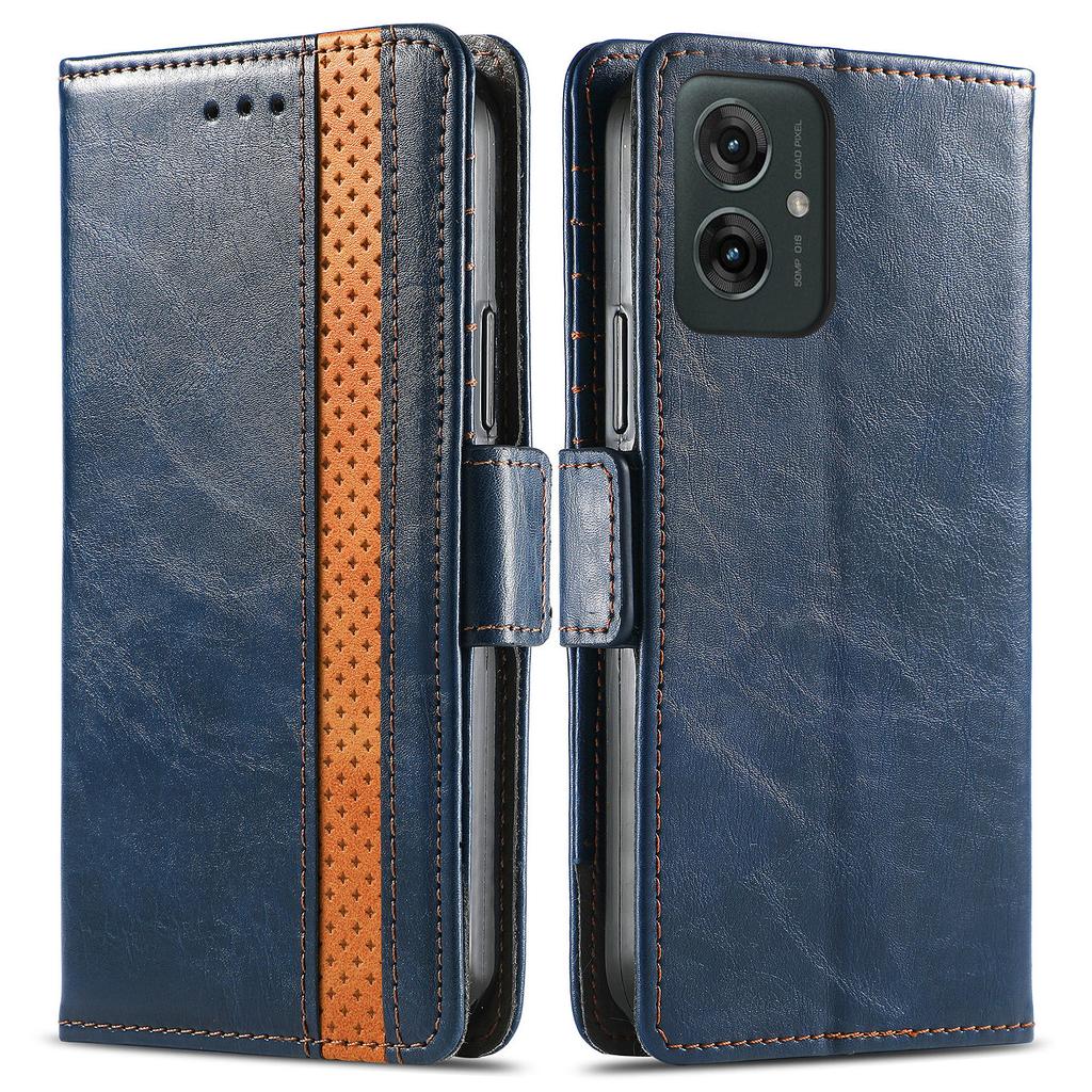 For Motorola Moto G55 5G Phone Cases CASENEO PU Leather Cover Stand with RFID Blocking Wallet