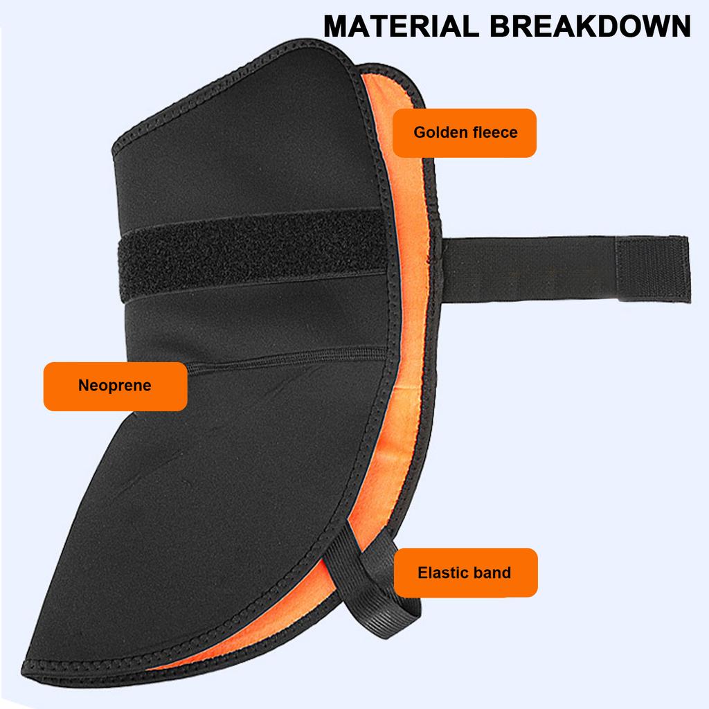 1 Pair Outdoor Skiing Warm Leg Covers for Motorcycle Riding Winter Sports Velvet Foot Covers for Men Women
