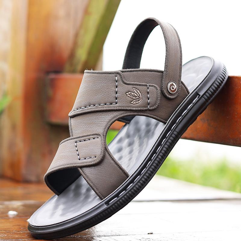 Beach shoes 2025 summer men's new sandals outer wear dual-purpose slippers wear-resistant non-slip beach shoes 2025