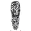 Waterdichte tattoo stickers voor de hele arm: Jezus, Maagd Maria, Kroon, Leeuw-ontwerp