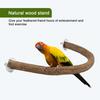 Parrot Bird Natural Wood Stand Swing U Shape Station Stick Habitat Supplies Grinding Claw Stick Teeth Grinding Pet Supplies