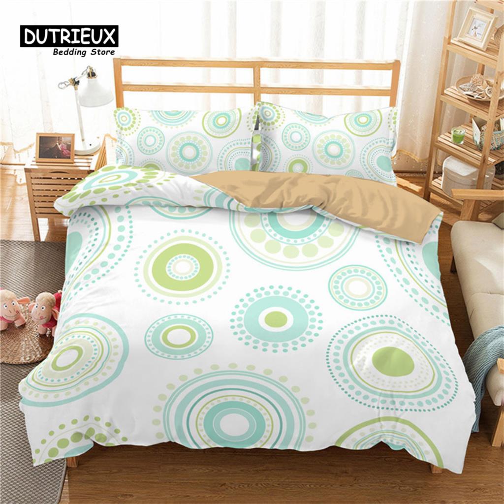 Bohemian Mandala Duvet Cover Set King Queen Size 2/3Pcs Hippie Bedding Set Polyester Indian Ethnic Floral Quilt Cover Pillowcase