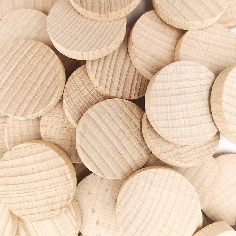 20pcs 1cm-5cm Wood Slices for Crafts Wood Rounds Wood Circles for Centerpiece Table Decorations,Christmas Ornaments,DIY Gifts