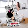 Cartoon Mafalda Microfiber Printed Beach Towel Mountain Climbing Yoga Beach Swimming Running Absorbent Soft Towel