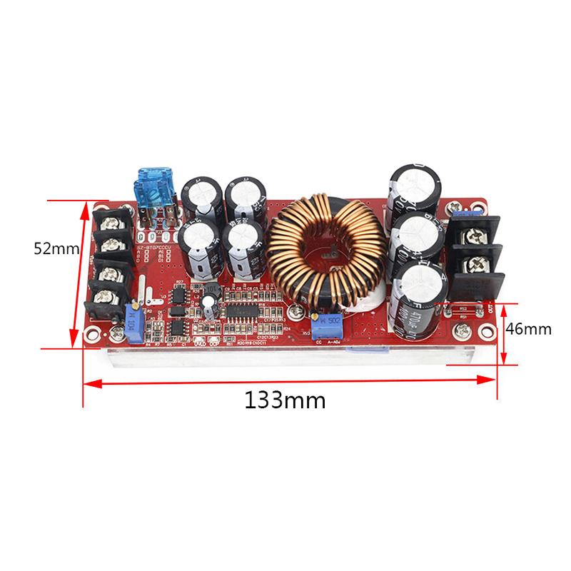 1200 W-os, nagy teljesítményű átalakító-növelő, fokozatos tápegység-modul, állítható fedélzeti töltő-teljesítmény-modul, erősítő átalakító szabályozó