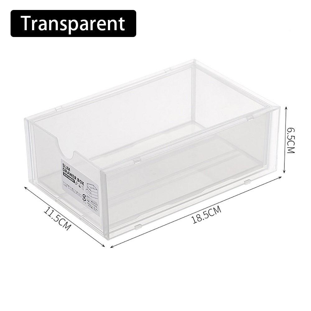 

1 шт. Мини-органайзер для мелочей, настольный ящик для хранения, пластиковый ящик для сортировки косметики, ящик для хранения с выдвижным ящиком transparent