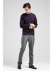 Brand Men's Autumn Round Neck Plaid Wool Sweater - Soft, Comfortable, Fashionable Pullover