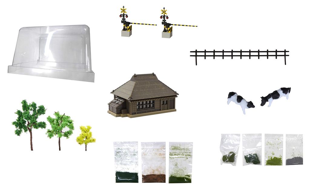 Rokuhan Z Gauge Z Shorty Mini Layout Set Diorama Set, Summer SS001-2, Model Train Supplies