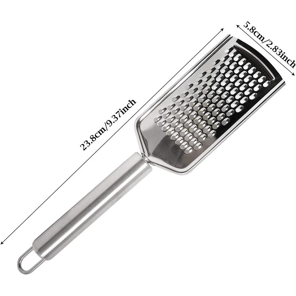 

LMETJMA Micro Blade Cheese Grater Carrot Ginger Grater With Stainless Steel Handle Nutmeg Lemon Zester Vegetable Graters PY0029 слоновая кость