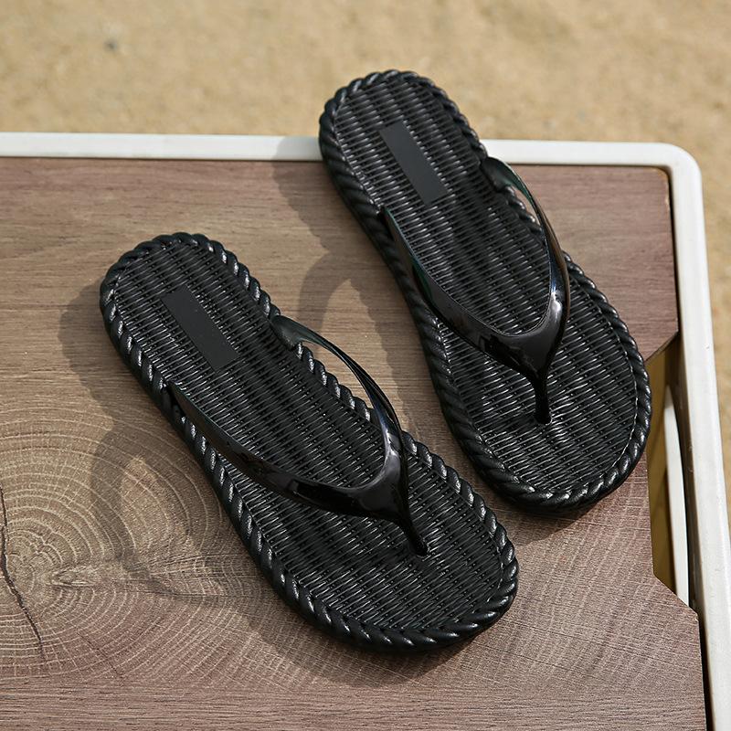 Nya Stilrena och Mångsidiga Flip-flops för Kvinnor Platta Strandskor