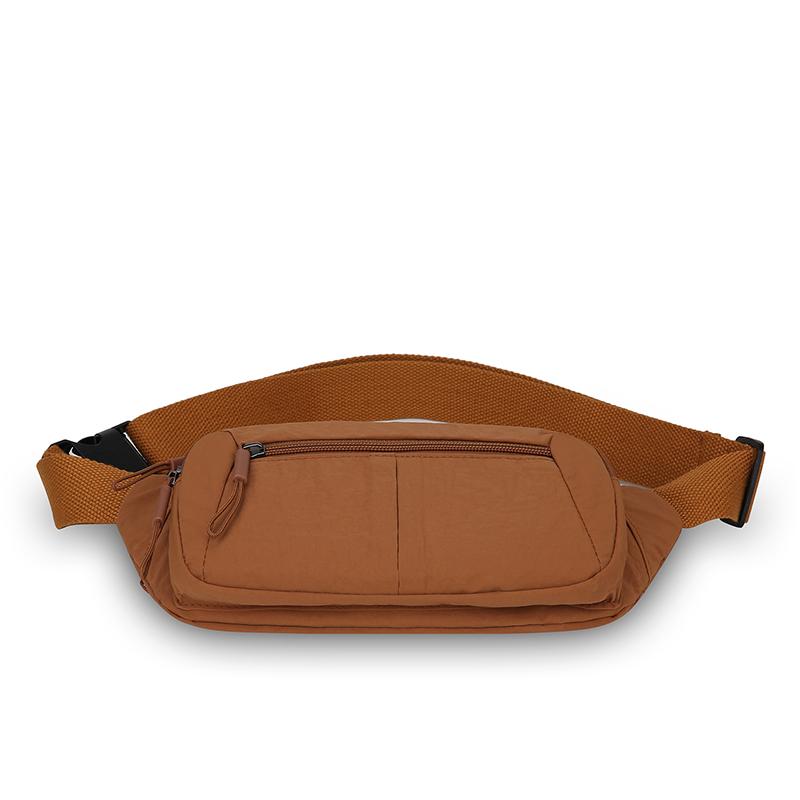 Multi-layer Chest Bag Women's Lightweight Shoulder Crossbody Bag Nylon Sport Riding Waist Bag