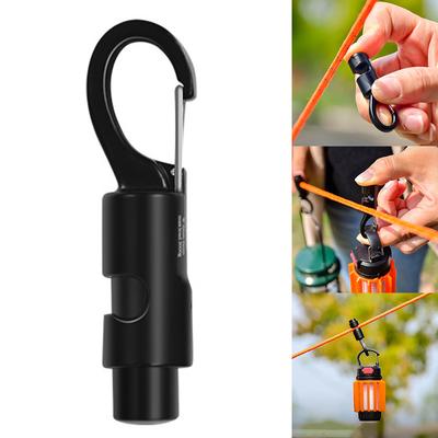 Campingausrüstung Langlebige Aluminiumlegierung Zelt Winddichtes Seilaufhänger Für Outdoor Camping Reiseausrüstung Überlebensschnallen
