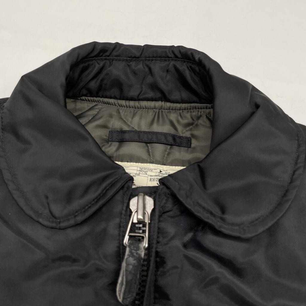 AVIREX 652201 Black CWU-45P Elite Group Quilted Military Flight Jacket Jacket S blackUsed