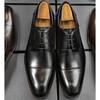 New British Block men's leather shoes carved men's casual shoes leather shoes