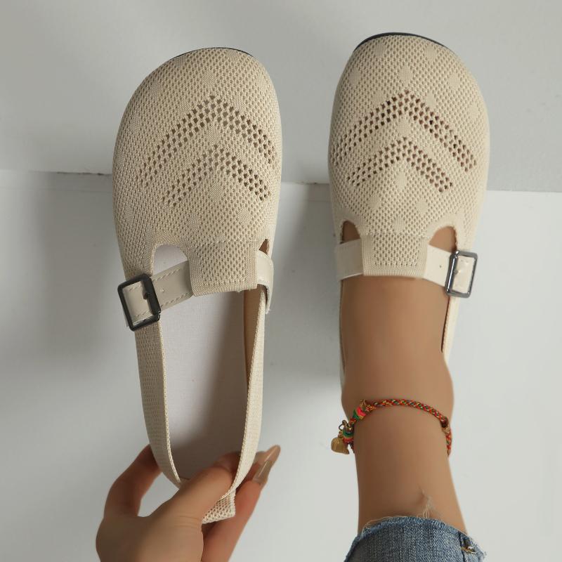 Women Flats 2024 New Mesh Breathable Loafers Shoes for Women Hollow Out Fashion Casual Mom Shoes for Women Zapatos De Mujer