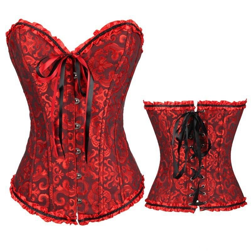 Ready Stock Body Shaping Clothing Manufacturer Corset Bridal Dress Sexy Corset Waist Vest Waist Seal European and American Palace Corset
