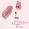 Wakemake Sheer Glow Liquid Blusher Morning Korean Liquid Finger Puff Included 02, Ballet, Glowing, Natural-Looking Blush, Cosmetics, Blush,