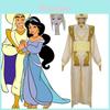 Traje Cosplay Elegante de Príncipe Árabe Aladdin para Adultos com Chapéu