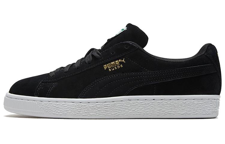 PUMA Suede Low Повседневные кеды для скейтбординга Черный/Золотой 352634-87 37