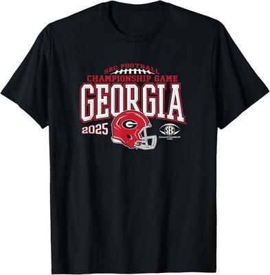Georgia Bulldogs SEC Championship 2025 Football Black TShirt Unisex T-Shirt