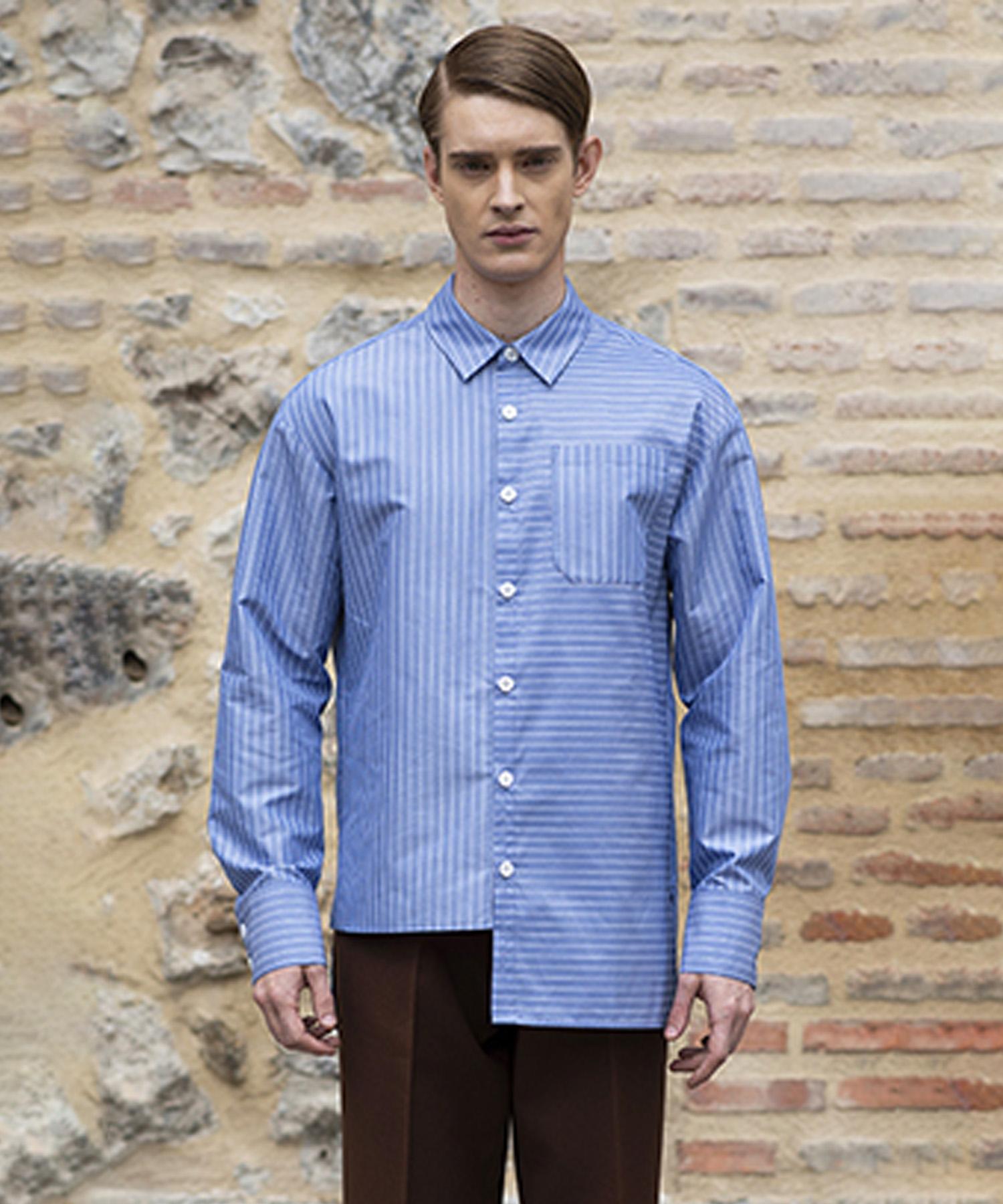 Avamolly Hansson Striped Shirt Sky Blue/Free