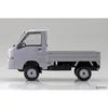 Aoshima Bunka Kyozai 1/32 Scale Rakupla Snap Kit No.05-SS Subaru Sambar Truck Sterling Silver Metallic Pre-Colored Plastic Model Kit (Automobile)