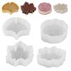 Lotus Rose Ginkgo Leaf Silicone Mold DIY Mousse Cake Chocolate Pudding Mold Non-Stick Baking Pan for Candy Jelly