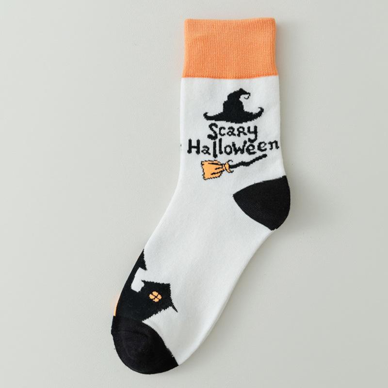 

Хэллоуин Тыквенный Фестиваль Парные Носки Труба Забавные Спортивные Носки Мужские И Женские Чулки One Size