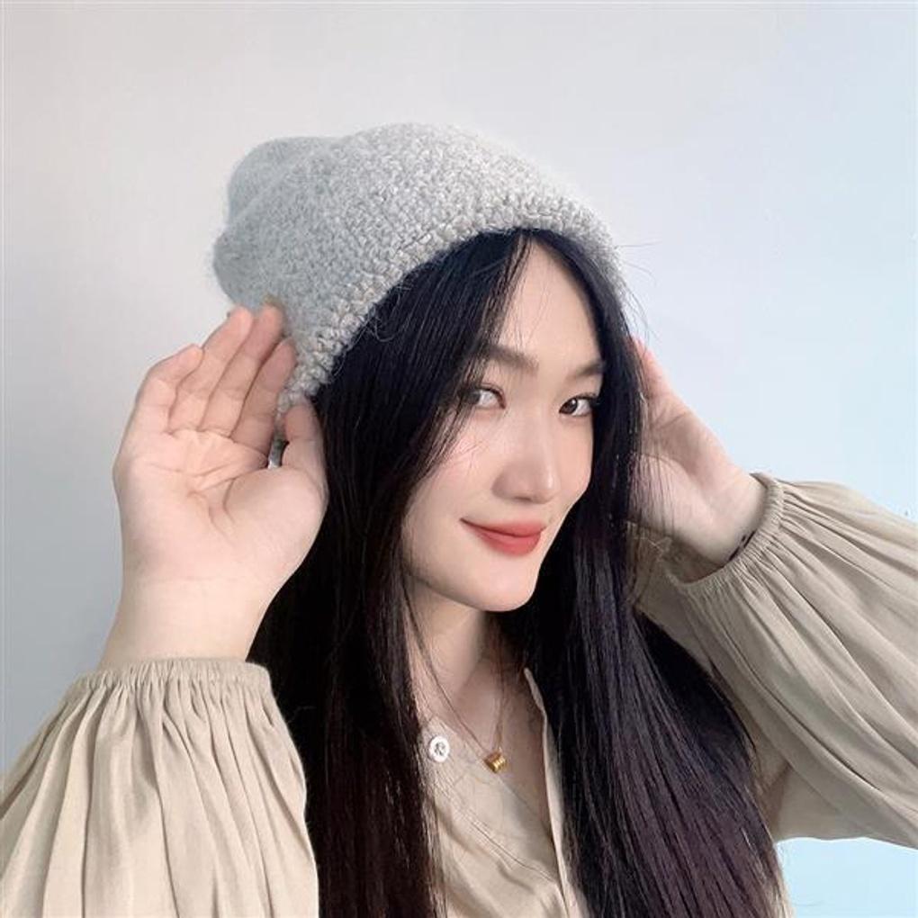 Blooming Knit Beanie (Gray)