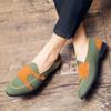 Luxusmarke Wildleder Schuhe für Herren Britischer Stil Designer Herren Freizeitschuhe Slipper Flats Businessschuhe Herren Übergröße 48