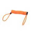 Motorcycle Bike Alarm Disc Lock Antitheft Security Spring Reminder Coil Cable Orange