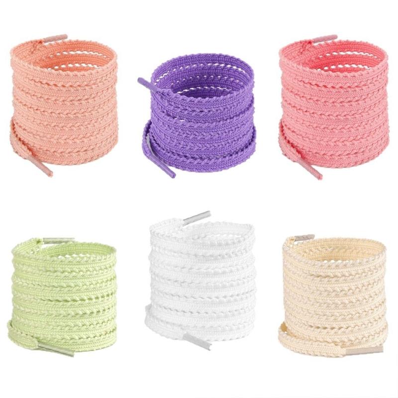 Colorful Shoe Laces 120cm Long Flat Polyester Shoelaces Anti Slip Shoelace Replacement For Men Women Sneakers Boot