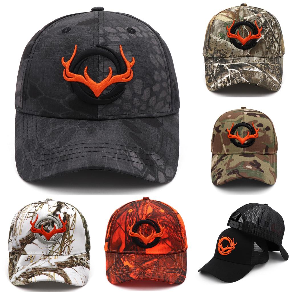 Deer Embroidered Baseball Cap With Adjustable Strap For Outdoor Sports And Sun Protection