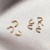 100pcs Stainless Steel Wire Protectors Wire Guard Guardian Protectors Loops U Shape Clasps Connectors For DIY Jewelry Making