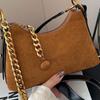 Vintage Chain Bag Women's Fashionable Suede Underarm All-match Ins Crossbody
