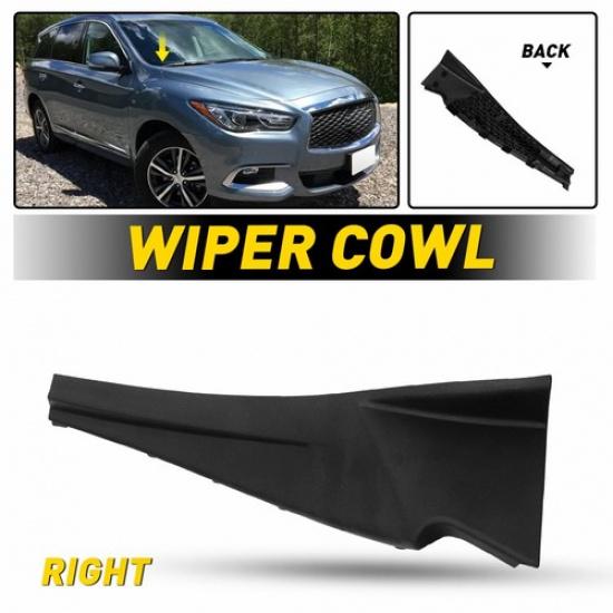 For Infiniti QX60 2016- Wiper Motor Cover Assembly Hood Cowl Trim Right 1PCS