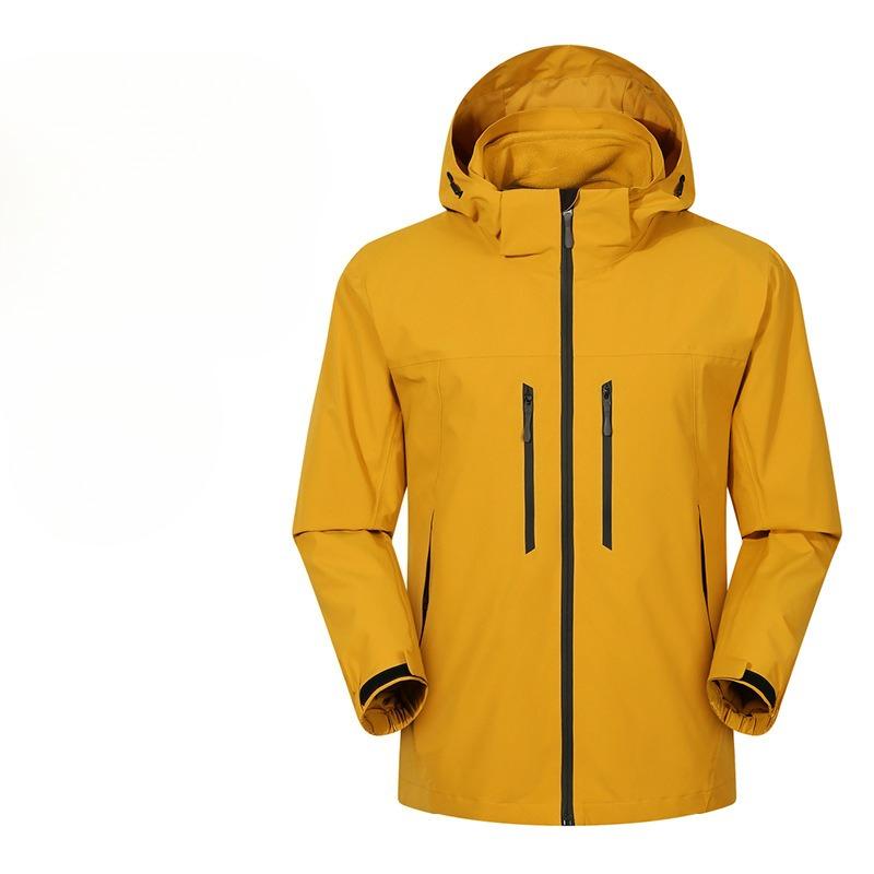 Outdoor Leisure Sports Polar Fleece Three-in-one Jacket Waterproof and Windproof Mountaineering