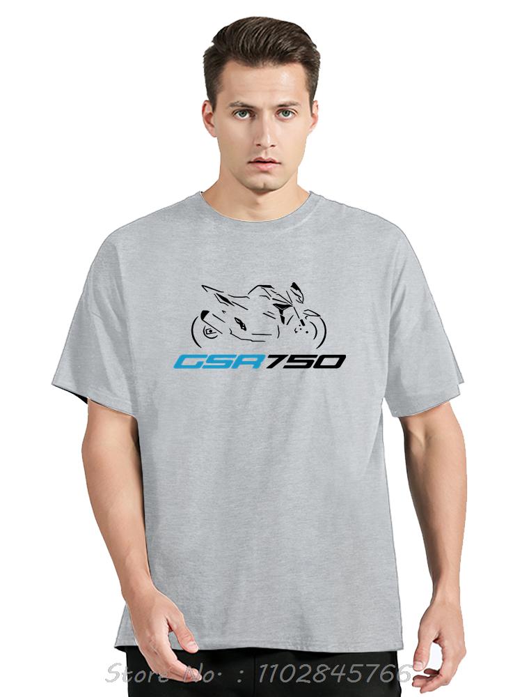 Moto Gsr 750 Oversized Tshirt Fashion Cotton Tshirt Casual Unisex Tops Tees Mens Clothing Fitness T Shirt Hip Hop Streetwear